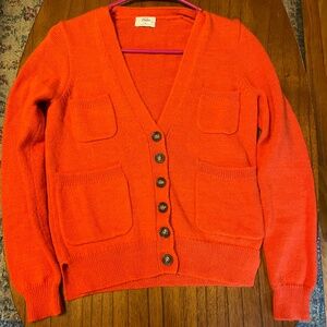 Madewell Wallace Cardigan size small red